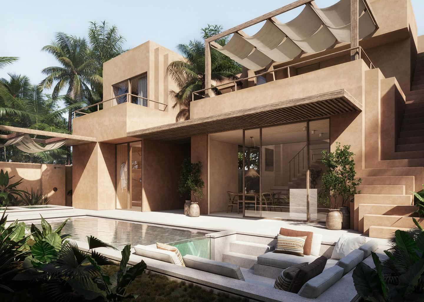 TULUM INSPIRED MODERN MEXICAN 2 BEDROOM FOR SALE LEASEHOLD IN ULUWATU BE-1854 